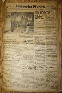 The front page