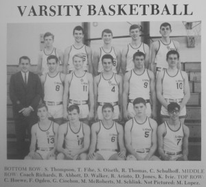 1968 Varsity Basketball Team