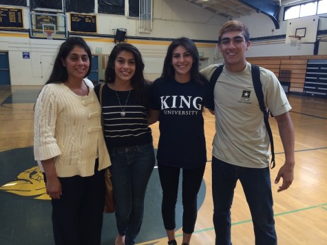 Olmos stands with her mother, sister (Haven Olmos), and brother (Ryan Olmos)