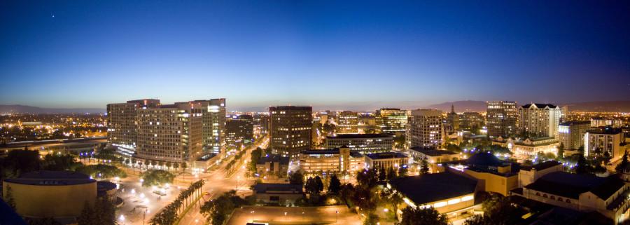 Evening over Downtown San Jose